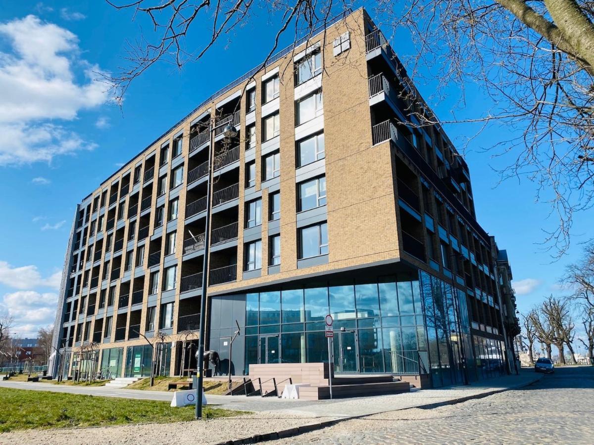Apartamenty S&S Chlebova Gdansk Z Widokiem Na Rzeke Motlawe, Stare Miasto Extérieur photo